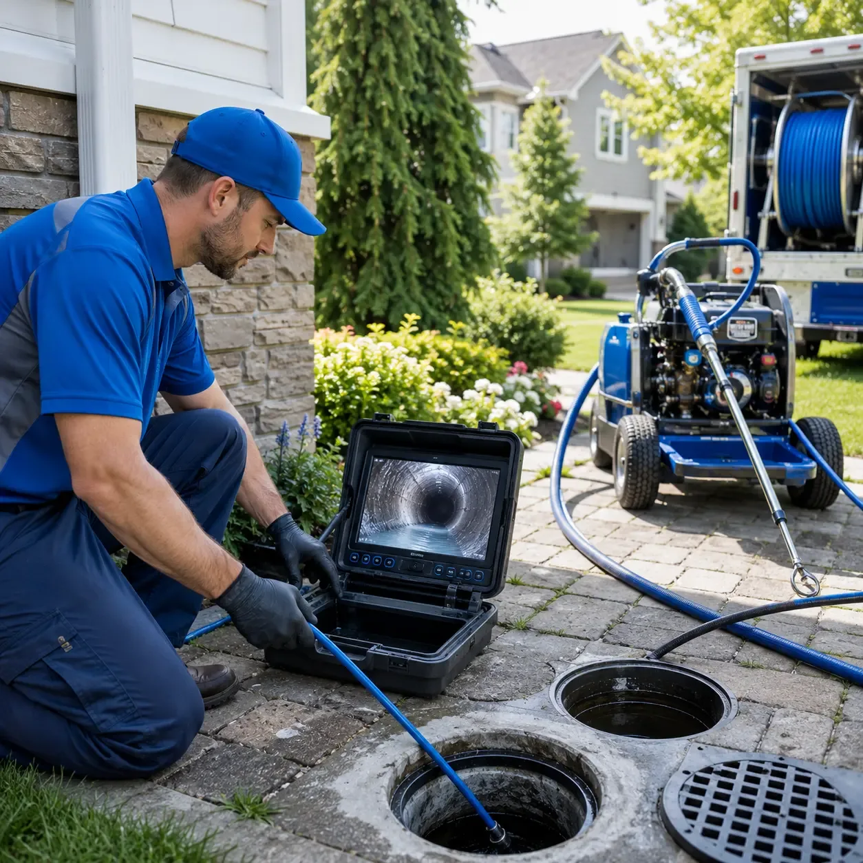 Outdoor drain cleaning professionals serving Davis, IL