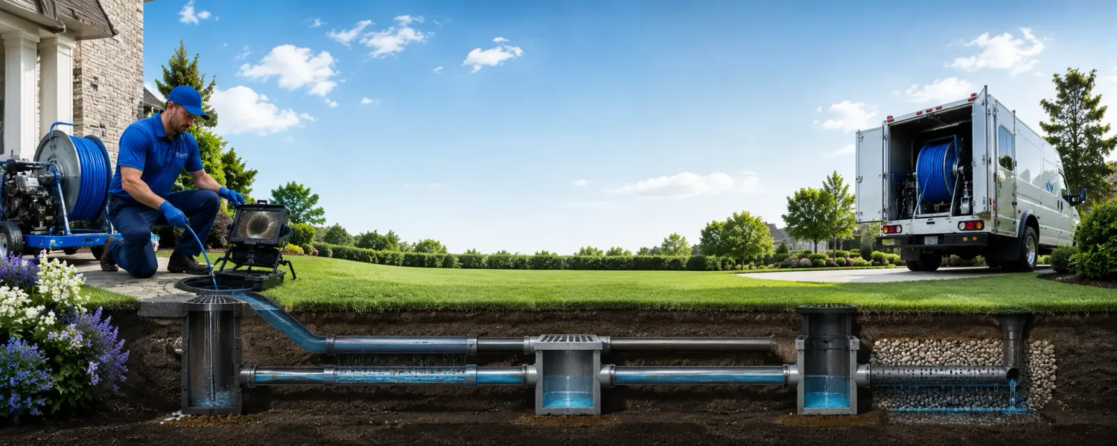Outdoor drain cleaning information for Davis, IL
